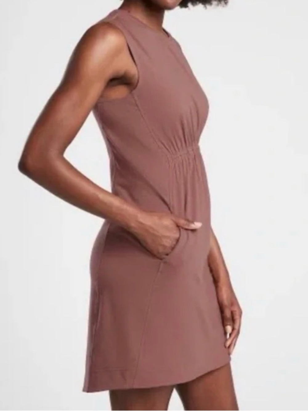 Athleta Del Rey mini dress - Dark Rose color - Medium